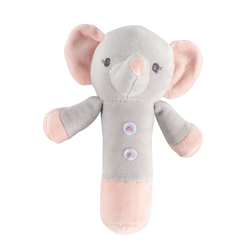 Piccolo elefante con bastoncino - polvere grigia