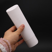 Échantillon Gratuit Bouteille Cylindrique HDPE 200ml Personnalisable avec Bouchon Flip Top, Bouteille Souple pour Gel Douche, Shampoing et Soins Corporels en Plastique