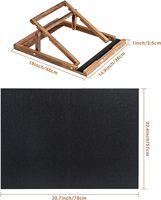 Planche à Puzzle Pliable Plate-Forme Portable Légère Chevalet en Bois Table à Puzzle Pliante en Feutre pouvant contenir jusqu'à 1000 Pièces