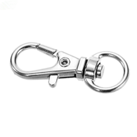 35mm Metal Carabiner Clip Dog Buckle Key Rings Keychain Hooks Retaining Ring DIY Craft Swivel Trigger Lobster Clasp
