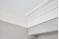 Plinthe en MDF blanc apprêté, moulure de plinthe, garniture moderne, écologique, imperméable, installation facile, salon, hôtel