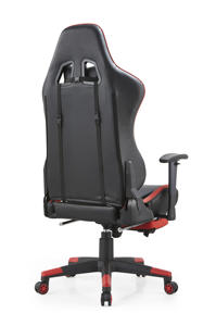 आधुनिक डिजाइन एर्गोनोमिक जाल कार्यकारी लिफ्ट चेयर एडजस्टेबल गेमिंग कार्यालय pu सिंथेटिक चमड़े के फुटरेस्ट काले + लाल स्टेनलेस - Product Image 2