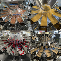 Machine de remplissage automatique électrique pour bouteilles de dattes et de noix, avec purge d'azote et pesage PLC haute précision à 10 têtes, pour l'industrie agroalimentaire