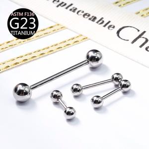 टाइटेनियम स्टील f136 थोक भेदी जीभ छल्ले शरीर के गहने कान की घंटी बजती - Product Image 6