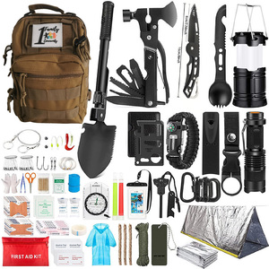 Kit de survie professionnel en plein air personnalisable en acier pour la randonnée, la survie d'urgence, les voyages, les secours, le camping et les activités de plein air - Product Image 1