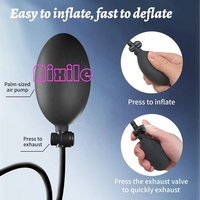 Entraîneur anal gonflable pour hommes et femmes, plug anal vibrant, perles anales, masseur de prostate, 9 modes de vibration via application