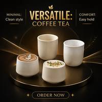 Tasses en céramique simples et modernes en gros pour la préparation de café expresso à domicile