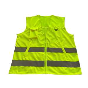 Rompi Keselamatan Visibilitas Tinggi Hi Vis ANSI Kelas 2, Dapat Disesuaikan, untuk Pengawas Lalu Lintas, Reflektif, Keamanan, 3 Kantong untuk Pekerja - Product Image 4