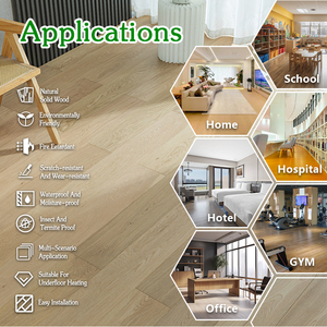 Suelo de Madera Sintética Tropical EN13501 Multicapa con Núcleo Rígido, Roble Blanco Grado <span class=keywords><strong>AB</strong></span> E0 E1, Sistema de Clic, 14 mm, Acabado Mate, para Proyectos Inmobiliarios - Product Image 2