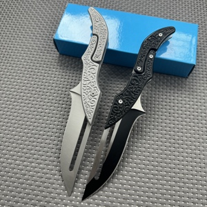 Coltello Tascabile Pieghevole EDC per Campeggio e Autodifesa, Design 2024, Lama Estensibile in Acciaio D2 - Product Image 2