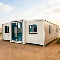 Villa préfabriquée extensible de 20 pieds, maisons de luxe personnalisées en conteneurs, maisons de camping, mini-maisons, villa mobile