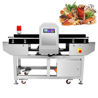 Détecteur de métaux CQ-910K pour produits de la mer, poissons, abalone, crevettes, détecteur de métaux intelligent pour aliments, haute précision, avec convoyeur à bande en Chine