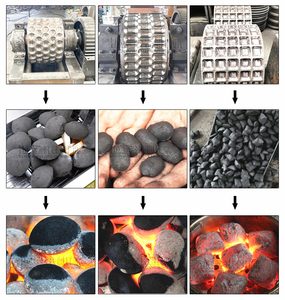 Barbecue Charcoal Brikett Produktions ausrüstung Holz Sägemehl Kohle Holzkohle Pulver Brikett ier maschinen Holzkohle Form maschine - Product Image 5