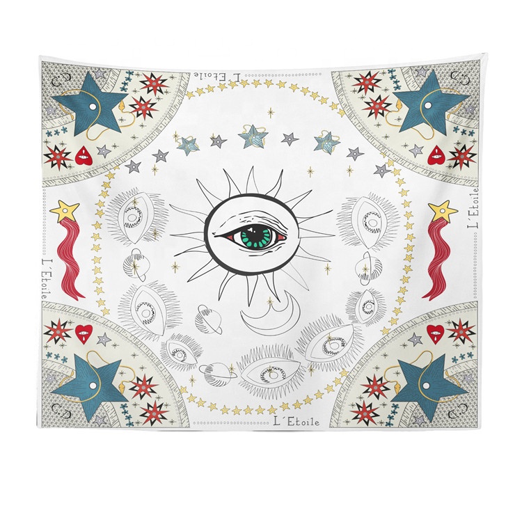 Психоделический гобелен «глаза Бога», Настенный декор, искусство, мистик, психоделическая мандала, Настенная подвеска