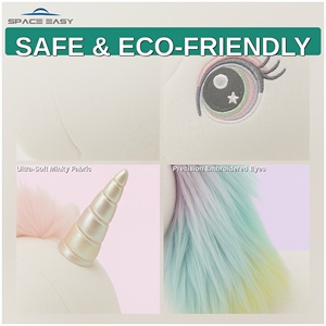 Peluche de Unicornio Arcoíris de Diseño <span class=keywords><strong>Original</strong></span>, Juguete de Peluche Suave, Regalo de Cumpleaños para Niñas, Fabricante de Peluches Personalizados OEM ODM - Product Image 4