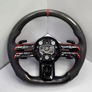 Volant en cuir avec revêtement en fibre de carbone, fabrication directe, haute qualité, accepte la personnalisation en une seule pièce pour <span class=keywords><strong>Mercedes</strong></span> <span class=keywords><strong>Benz</strong></span> - Product Image 5