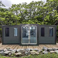 Maison préfabriquée en acier extensible de 20 pieds ou 40 pieds, personnalisable, avec 3 chambres, option de bureau, pour grand-mère, tablette