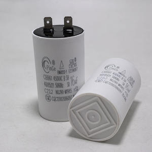 워터 펌프 부품 <span class=keywords><strong>AC</strong></span> 모터 시동 CBB60 Sh 450VAC 50/60hz 10UF 40 85 21 핀 와이어 금속화 박막 커패시터 - Product Image 2