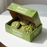 Boîtes de collations écologiques personnalisées pour biscuits et gâteaux protéinés, emballages alimentaires résistants à la graisse avec encre sans huile minérale