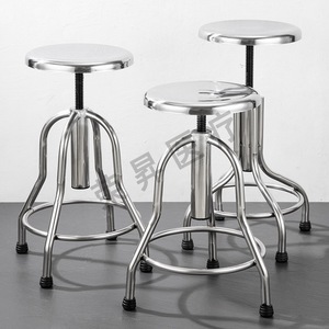 Silla de Trabajo Médica en Promoción, Taburete Giratorio Redondo de Acero Inoxidable para Enfermeras, Uso en Laboratorio - Product Image 4