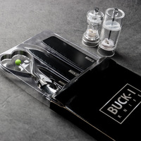 Ensemble de 5 couteaux de cuisine noirs de haute qualité en acier inoxydable, couteau de chef, couteau à fruits, éplucheur, gadgets de cuisine pour la maison