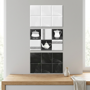 Carreaux muraux en céramique numérique d'art moderne imprimés en 3D 300x450mm, design brillant et émaillé pour les intérieurs de cuisine - Product Image 1