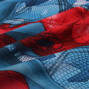 Satin Micro Peach Skin Fabric <strong>Superhero</strong> Pattern Print - Product Image 3