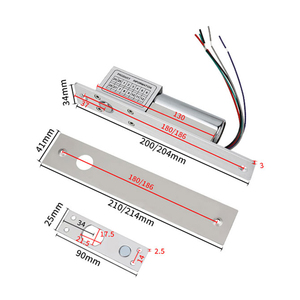 <span class=keywords><strong>Serrure</strong></span> à mortaise électrique encastrée 2/5 fils, <span class=keywords><strong>prix</strong></span> usine de gros, pour système de sécurité de contrôle d'accès des portes en verre et en métal - Product Image 2