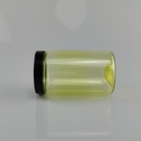 Bocal de 500ml en plastique PET avec bouchon à vis pour l'emballage des aliments avec impression gel et sérigraphie pour l'estampage à chaud.