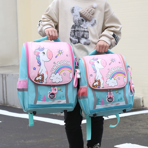 Nouveau style de sac <span class=keywords><strong>d</strong></span>'école pour enfants avec protection de dos imprimée de dessins animés, cartable mignon pour garçons et filles - Product Image 3