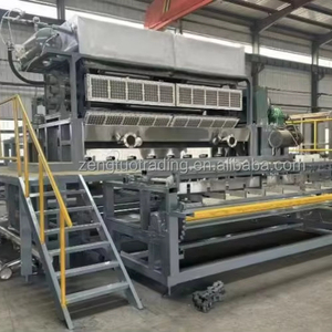 Prix usine 12000 pièces par heure 30 cellules plateau d'oeufs en pâte à papier faisant la Machine avec séchoir en métal - Product Image 1