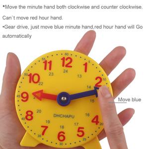 <span class=keywords><strong>Reloj</strong></span> de Aprendizaje para Estudiantes, <span class=keywords><strong>Reloj</strong></span> de Engranajes para Profesores, 4 Pulgadas, 12/24 <span class=keywords><strong>Horas</strong></span> - Product Image 5