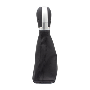 Poignée de levier de vitesses en cuir pour Volkswagen Golf 7, automatique, anti-poussière, noir mat, électro-plaqué, accessoire intérieur - Product Image 1