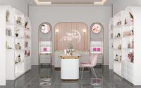 Présentoir en bois MDF pour Salon de beauté, nouveau magasin, meuble d'exposition décoré, présentoir de cosmétiques, présentoir de bouteilles de parfum