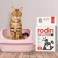 Ligne de production de granulés de litière pour chat en tofu, écologiques, parfum lavande, 2 mm, faible teneur en poussière, agglomération rapide, jetables dans les toilettes, 5 kg en vrac, vente chaude