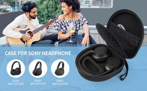 Coque pour Sony <span class=keywords><strong>WH</strong></span>-CH710N/<span class=keywords><strong>CH700N</strong></span> Housse de protection de voyage pour casque EVA Housse de transport rigide Sac de rangement - Product Image 5