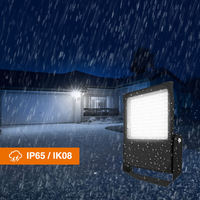 Projecteur LED solaire extérieur mince et compact de haute qualité avec détecteur de mouvement pour stades et usines