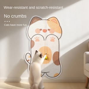 Aggiornato di quarta generazione senza tracce ecologico in stile cartone animato per gatti gratta e vinci a muro resistente all'usura senza gatto - Product Image 2