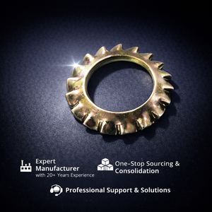 Rondelle dentée conique en laiton à dents externes, qualité professionnelle, norme CNS 4404, marque Sokun, diamètre extérieur 16 mm, 20HRC - Product Image 1