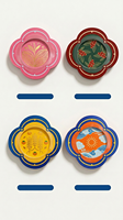 Filtres à café en papier personnalisés imprimés, forme UFO, pour le café filtre, vente en gros, pour marque de café