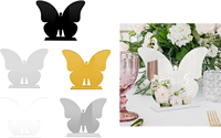 Numéro de table en acrylique blanc, noir, or, argent, miroir, forme spéciale, pour décoration de mariage et de fête moderne