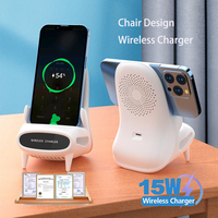 Support de téléphone portable créatif en forme de petite chaise, chargeur sans fil, support de siège pour téléphone, tablette et ordinateur