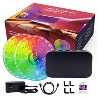 Dernière version 2.1 Kit de rétroéclairage Sync Box TV pour jeux informatiques, synchronisation d'ambiance lumineuse, contrôle WIFI TUYA