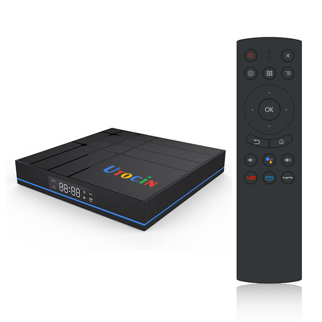 Utocin S12 AndroidTv Android 11 TV Box S905Y4 2.4G/5Ghz Dual Wifi 4K 2GB 16GB Set Top Box VS KM2