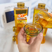 Vente Chaude 500ml Veet Gold Huile Essentielle de Curcuma Pur Super Éclaircissante Hydratante pour la Peau Huile de Massage Corporel à la Carotte et à l'Amande