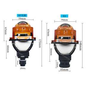 ไฟหน้า LED H7 24V แบบสองหลอดโค้งพร้อมพัดลมระบายความร้อนแบบเงียบ ใช้ได้กับรถยนต์ทั่วไปสำหรับการติดตั้งเพิ่มเติม - Product Image 3