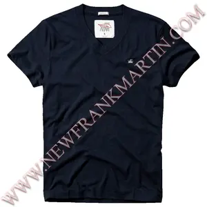 Kaus Grosir NFM Kaus Kaos Murah Jersey Promosi Leher V Poliester Katun Polos dengan Logo OEMODM Desain Kustom