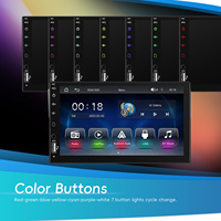 Podofo 7 "Single Din Voiture Lecteur MP5 Voiture Stéréo Radio Para Auto CarPlay Android Auto USB BT FM Support Caméra de recul OEM ODM