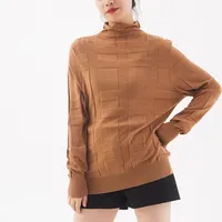 Nuovo arrivo OEM modo di servizio di maglieria per le donne 12GG anti-pilling cotone personalizzata autunno maglione alla moda per le ragazze
