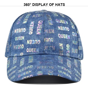 Nuovo Cappellino da Baseball in Denim con Stampa QUEEN, Cappello Vintage in Cotone Lavato per Donne e Uomini, Cappello alla Moda per Protezione Solare con Vestibilità Regolabile - Product Image 3